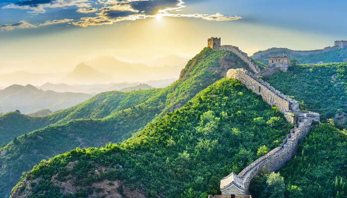 View of Great Wall of China