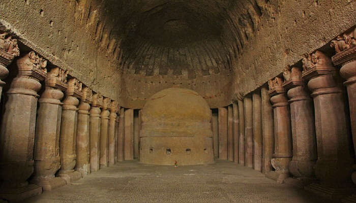 A majestic view of Kanheri Caves, one of the offbeat places in Mumbai