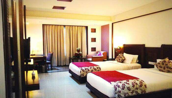 fully furnished rooms in the resort