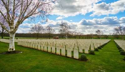 A War Cemetery is one of the most popular places to visit in Belgium