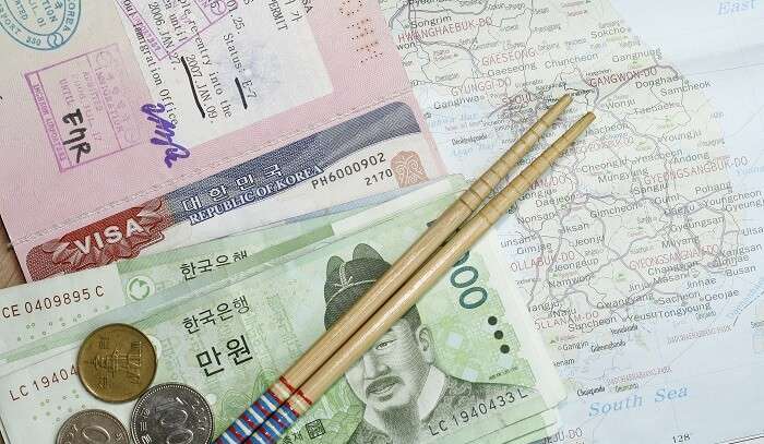 south korea tourist visa fee for indian