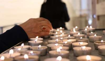 candles in the church