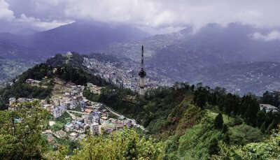 A breathtaking view of Gangtok which is one of the wonderful solo travel destinations in India
