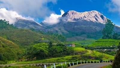 An attractive view of Munnar which is known for its natural wonders