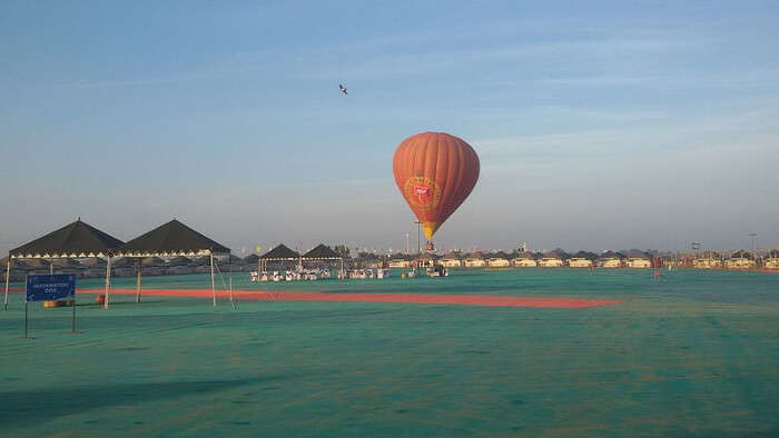 A Hot Air Balloon in Hanuwantiya Island