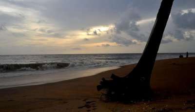 A stunning view of Periyambalam Beach