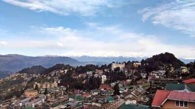 A stunning view of Darjeeling where you can see all the best places to visit in Darjeeling