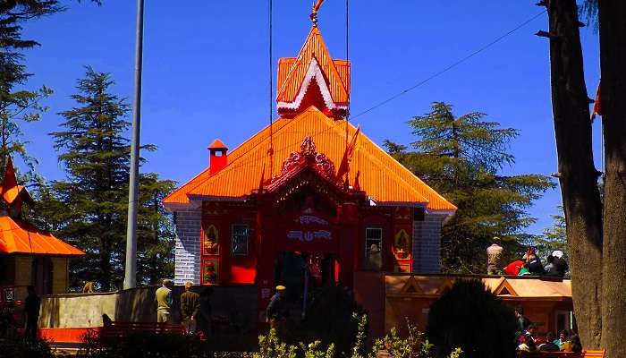 Beautiful premises of Jakhoo temple, one of the best temples in Himachal Pradesh