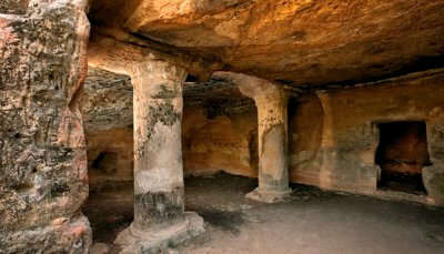 A snap of the Siyot Buddhist Caves in Kutch