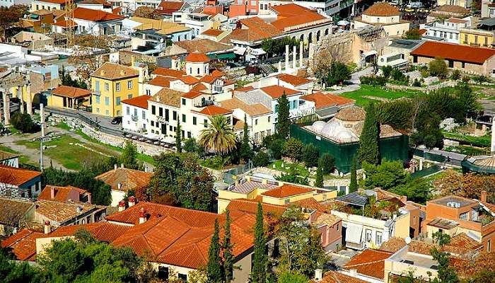 Plaka one of the most beautiful cities for honeymoon in Greece