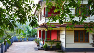 front view of the wayanad mount homestay