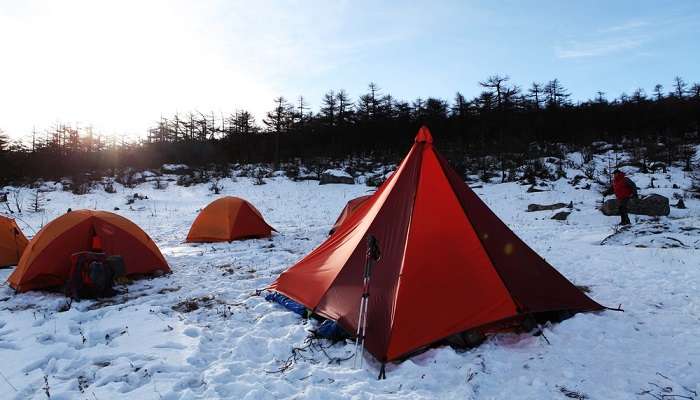 Snow camping