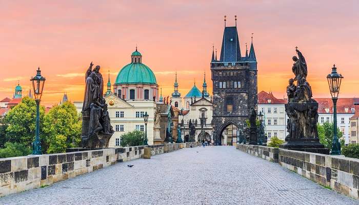 Scenery view of Prague, one of the best honeymoon destinations in Europe