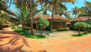 View of beach resort in Pondicherry
