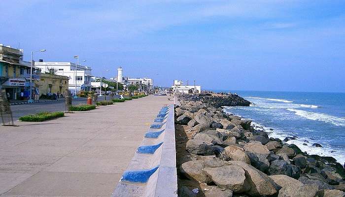 The beach is perfect for a Pondicherry honeymoon