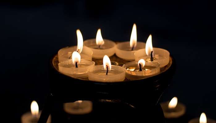 Candles in Diwali Celebration