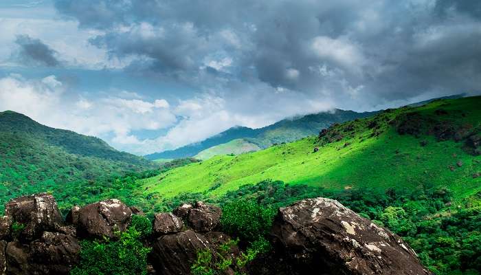 Thadiyandamol Peak is one of the most-visited places near Chelavara Waterfalls