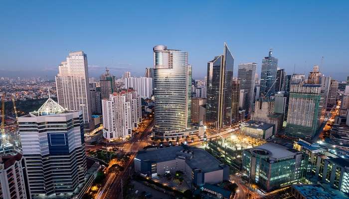 A spectacular view of Manila, the capital of Philippines