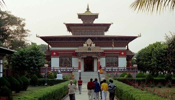 Bhutanese temple in Bodh Gaya