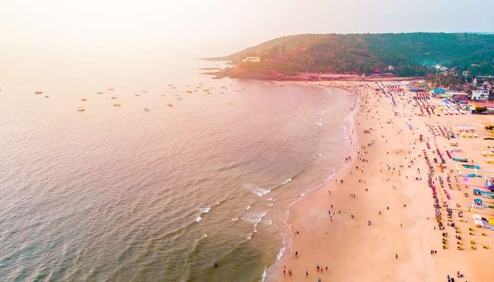 Baga Beach, one of the best tourist places to visit in Goa