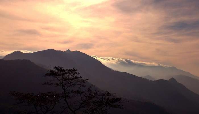 Sunset in Ponmudi, one of the best places to visit in Kerala