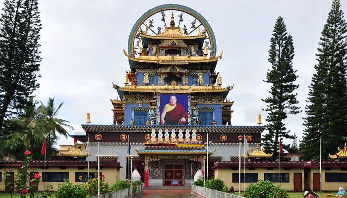 Namdroling Monastery is one of the attractive place in Coorg.