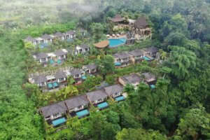 Aerial view from Kayon resort