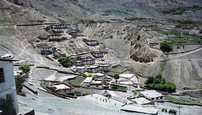 tranquil Dhankar village 