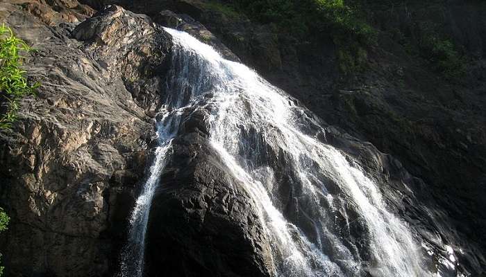 The majestic view of the Dudhsagar Waterfall is quite the site to behold whether it be through train or on foot