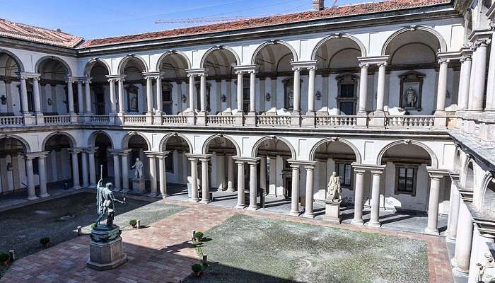 Pinacoteca di Brera is one of the most beautiful museums in Milan and houses a collection of Italian paintings and artifacts
