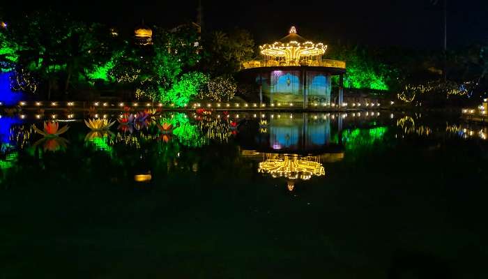 An enchanting view of Adlabs Imagica, one of the famous one day picnic spots near Pune in Summer
