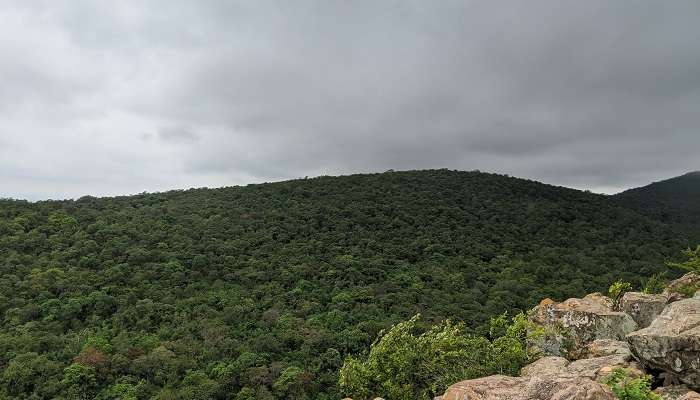 The jaw-dropping view of  Nallamala Hills in Ahobilam, among the best places to visit in summer in Andhra Pradesh.