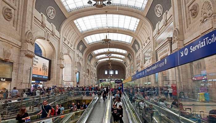 Established in 1939, the Milano Centrale Railway Station is one of the most beautiful places to visit in Milan