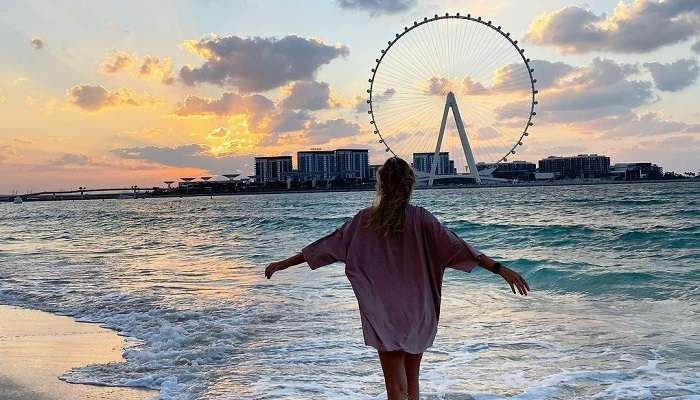 Azure Beach, among places to visit in Dubai