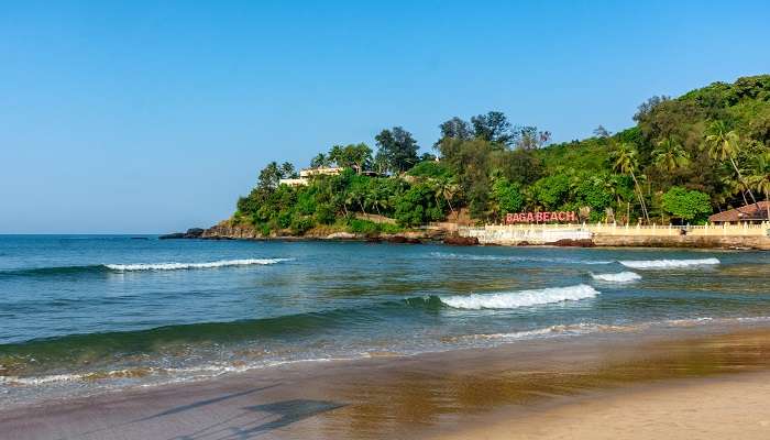 A breathtaking view of Baga Beach, one of the best places to visit in North Goa