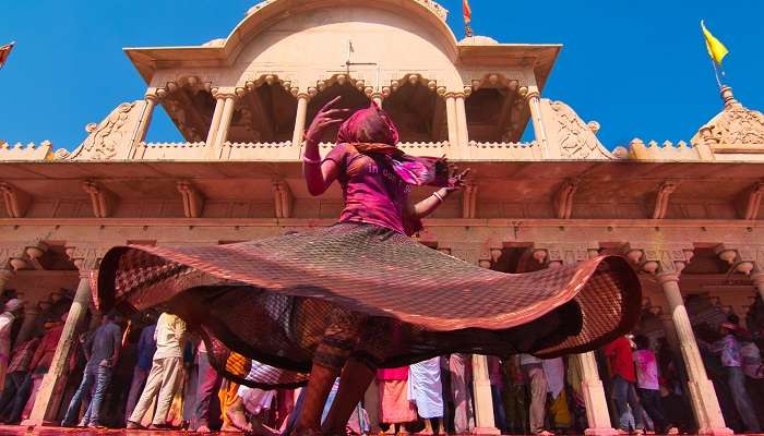 Barsana Dham is one of mathura famous places for Lath Maar Holi and known as the birthplace of Radha.