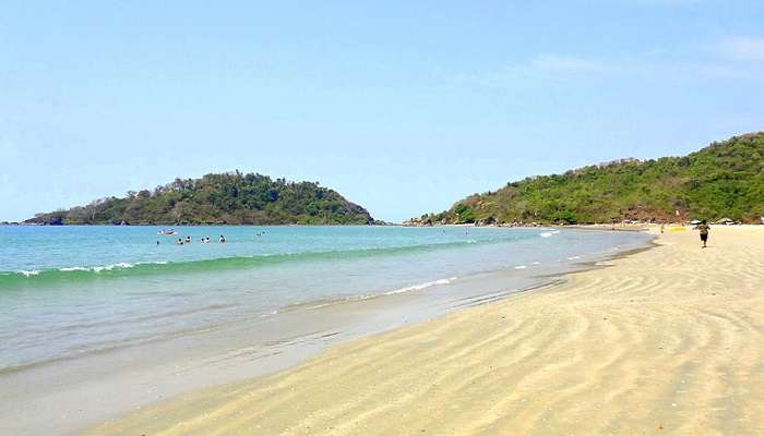 A stunning view of beach in Goa