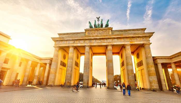 A breathtaking view of Brandenburg Gate in Berlin