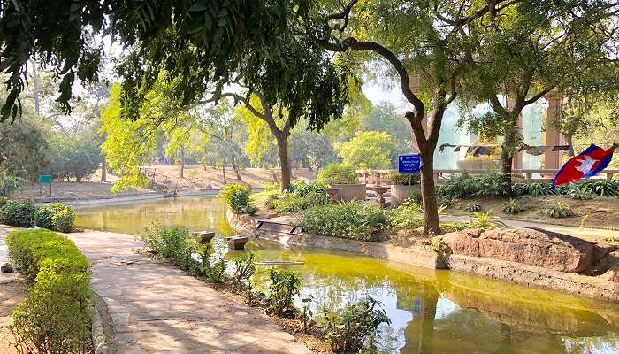 one of the famous eating places in Delhi, Buddha Garden