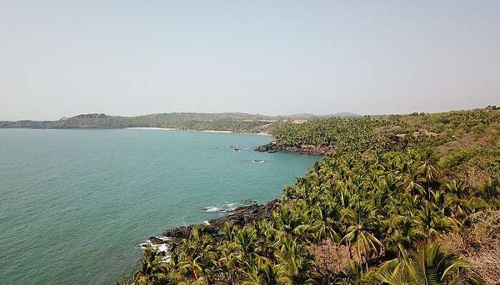 The surreal view of Cabo De Rama, one of the offbeat things to do in Goa. 