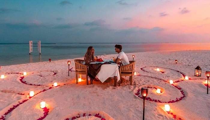 Candlelight Dinner On Beaches