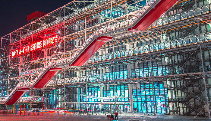 Centre Georges Pompidou is a fascinating and complex structure designed with superb intelligence and expertise