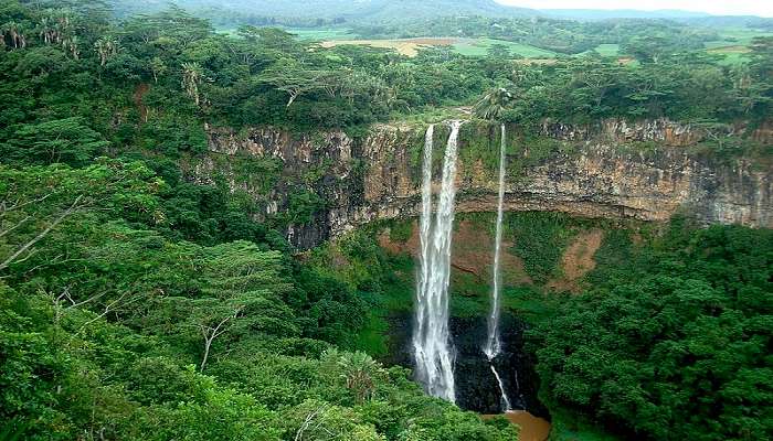 explore the chamarel waterfalls