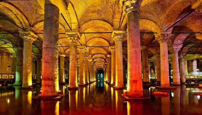 Basilica Cistern - one of the best places to visit in Turkey