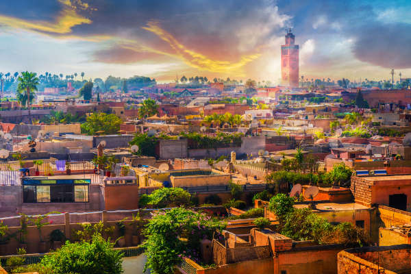 Uncover the prominent landmarks of Morocco and witness the sightseeing views of the city.