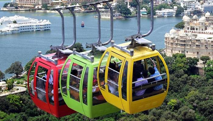 Ropeway rides in Udaipur