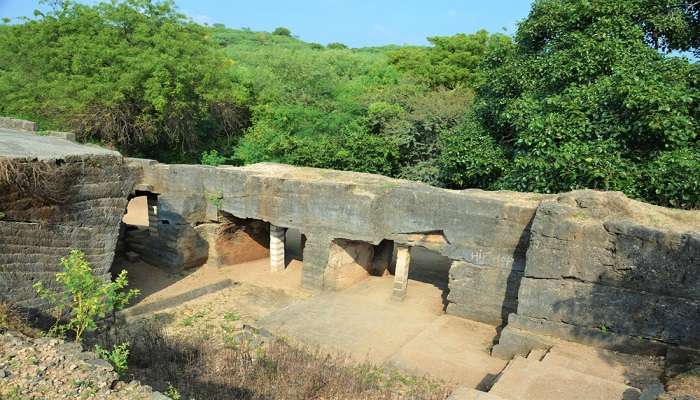 Witness the Buddhist caves featuring fine carvings at Khambhalida Caves.