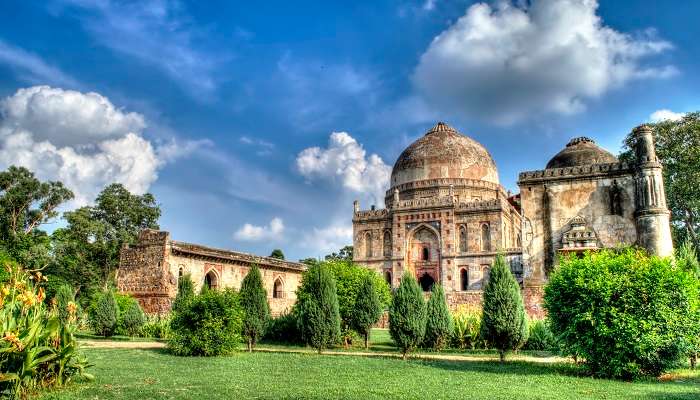 visit the stunning view of Lodhi Gardens, one of the best tourist places in Delhi