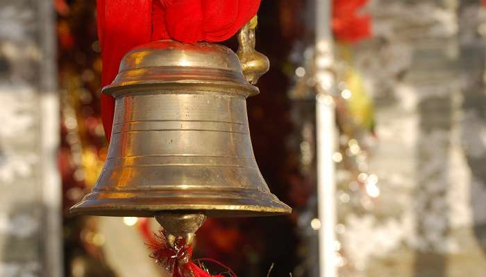 A bell in mandir