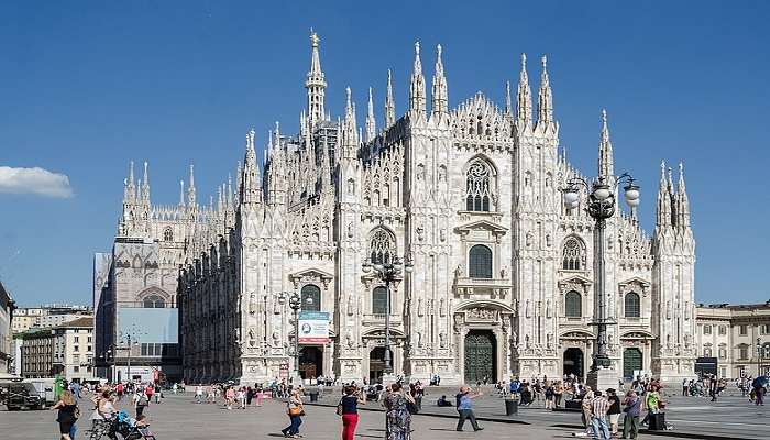 One of the most popular places to visit in Milan is the majestic Duomo located in the center of the city in Piazza del Duomo